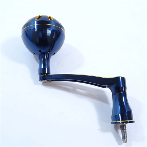 超々ジュラルミン製ハンドル７０ＭＭ深海ブルーゴールド シマノ用